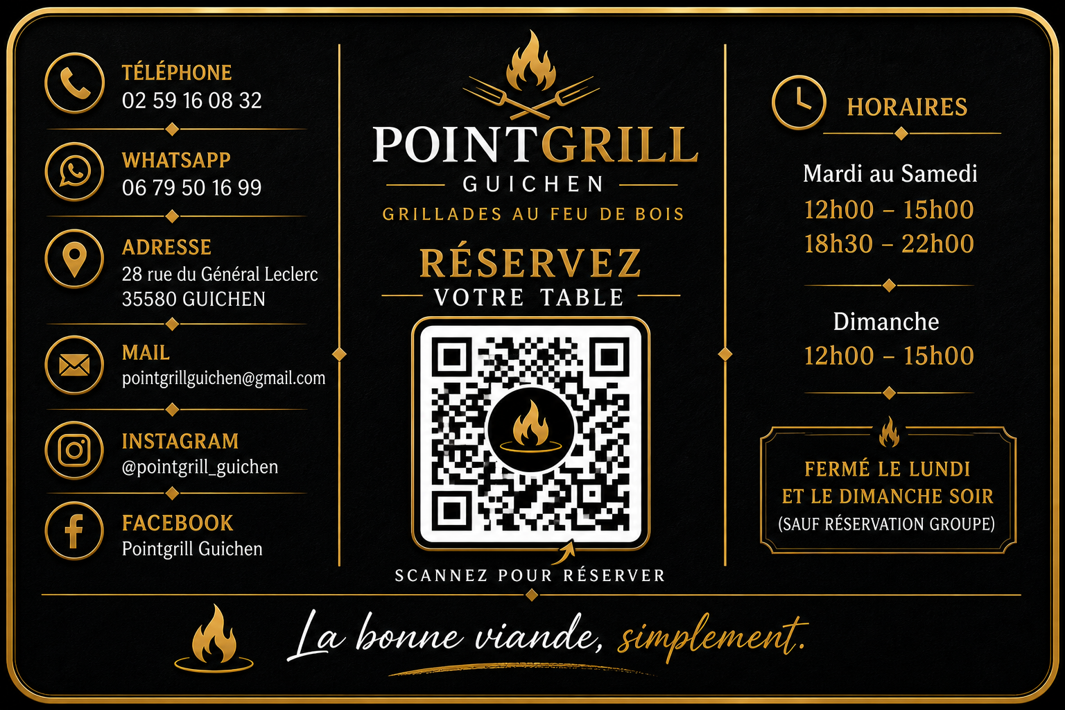 Réservation POINTGRILL